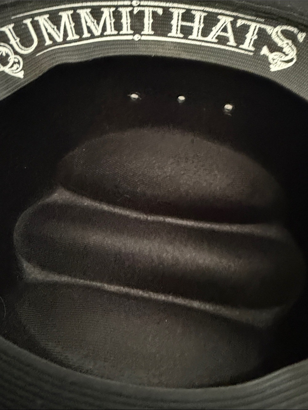 Summit Hats MX Black Wool Felt Cattleman Cowboy Vaquero Hat Small - Picture 5 of 7